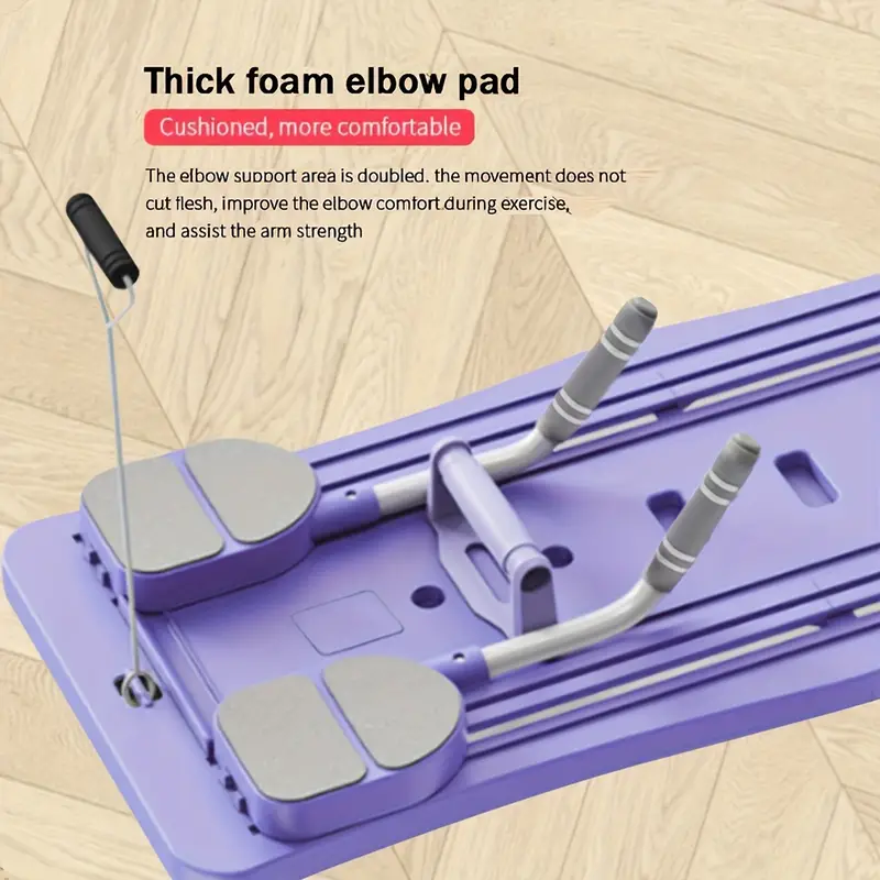 Tavola Pieghevole Multifunzione per Pilates e Addominali con Ab Roller – Macchina Fitness 4 in 1