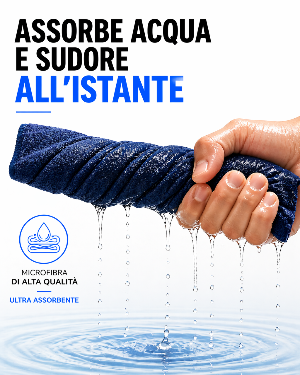 Asciugamano da Palestra MyFitSport67 in Microfibra 90 × 50 cm