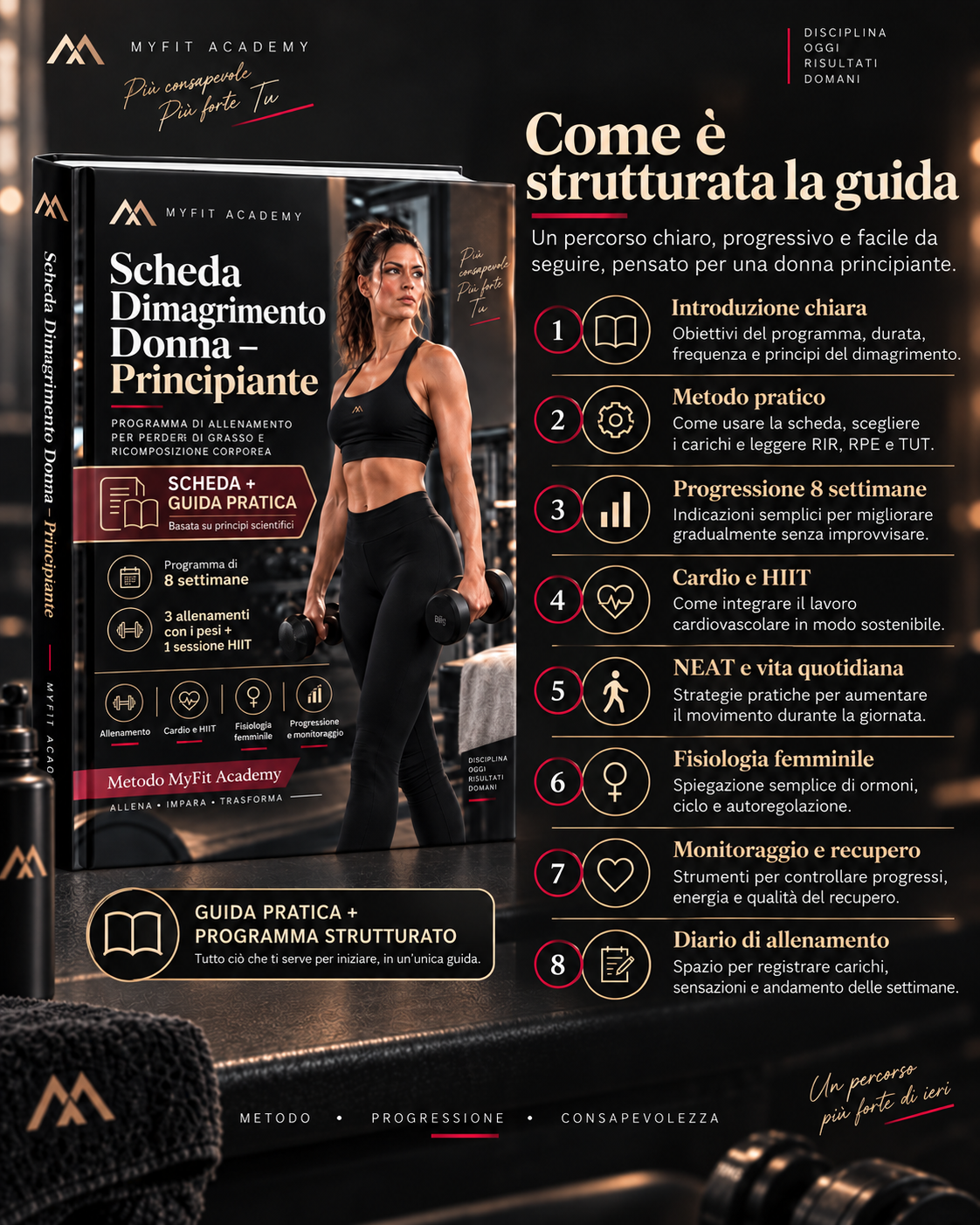 Scheda Dimagrimento Donna – Principiante – Metodo MyFit Academy