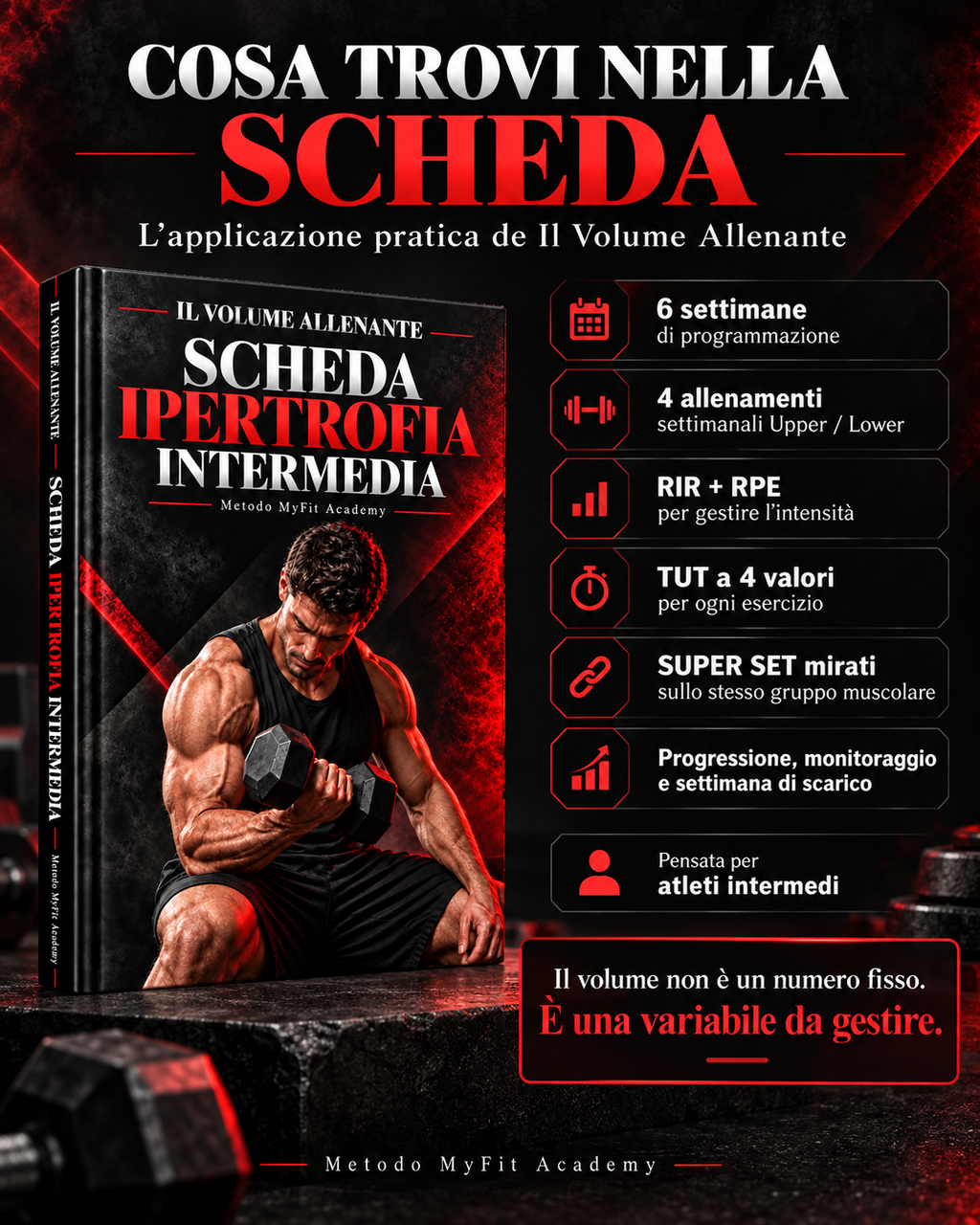 Scheda Ipertrofia Intermedia – Metodo Il Volume Allenante | MyFit Academy