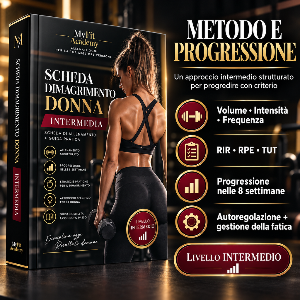 Scheda Dimagrimento Donna – Intermedia – Metodo MyFit Academy