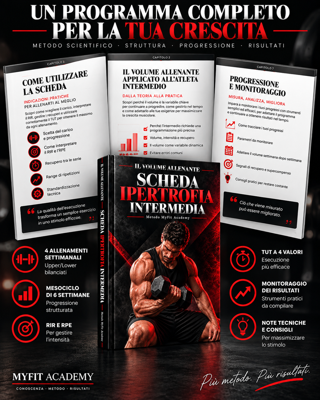 Scheda Ipertrofia Intermedia – Metodo Il Volume Allenante | MyFit Academy